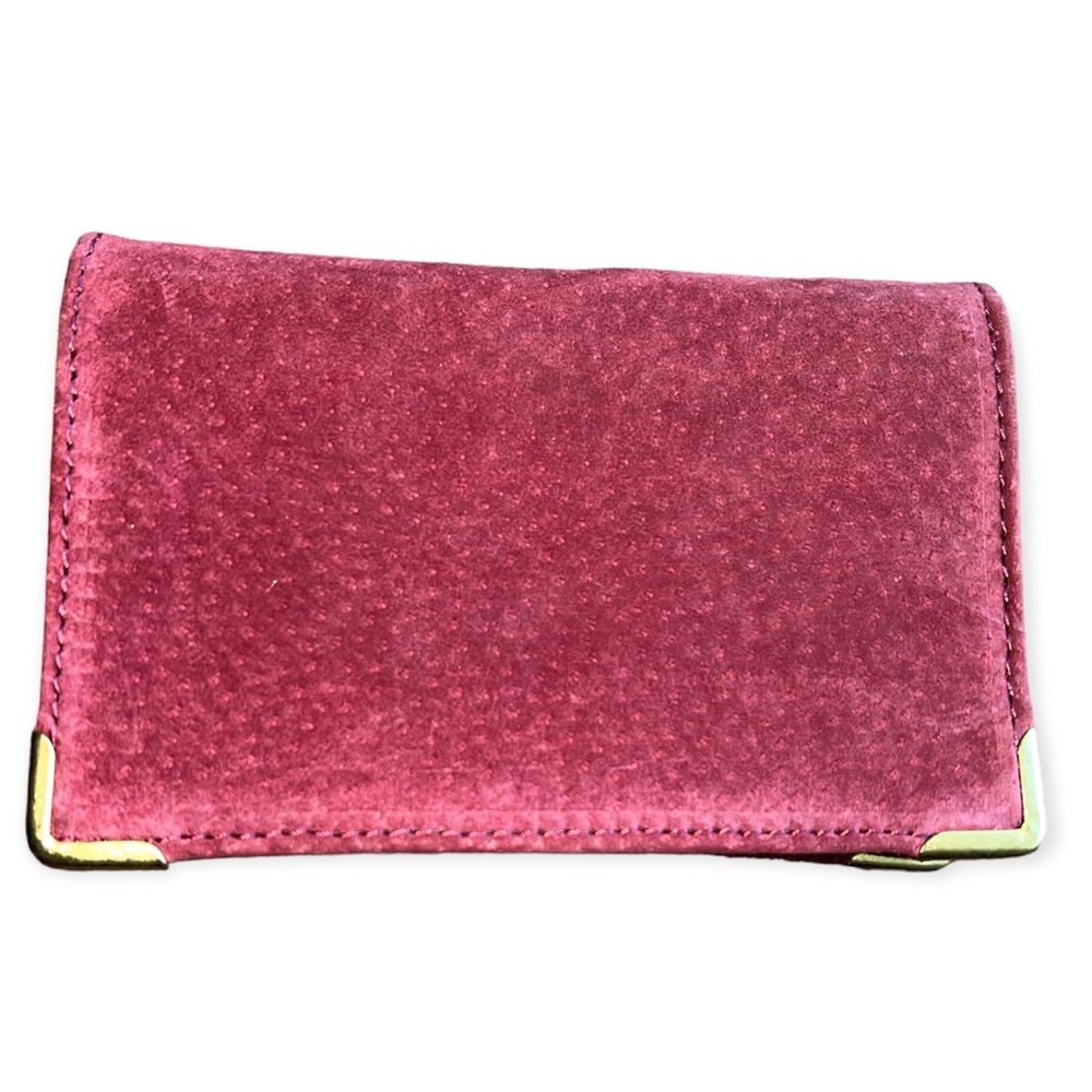 New English๐ฆLeather Suede Card Wallet๐ต